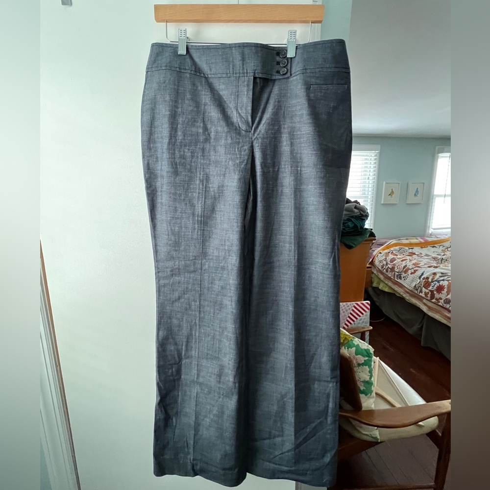 Loft chambray pants, NWT